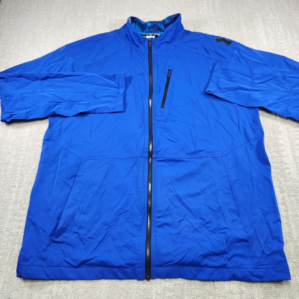 Under Armour Combine Track Jacket Men XXL Vital Woven Blue Full Zip Stretch